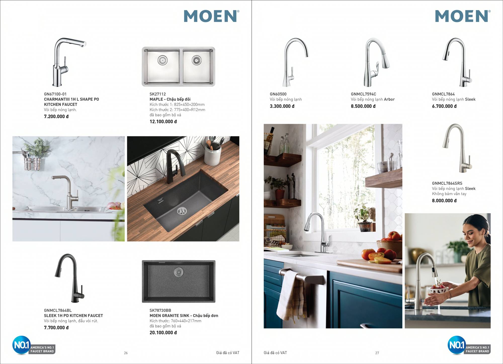 Bảng giá và Catalogue Thiết bị vệ sinh MOEN mới nhất 2025 /Page 14